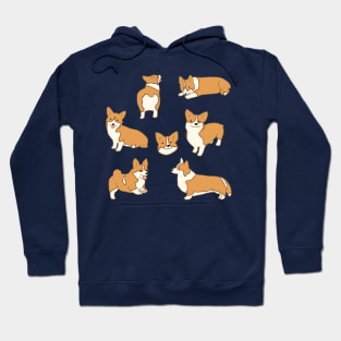 Corgi illustration pack Hoodie